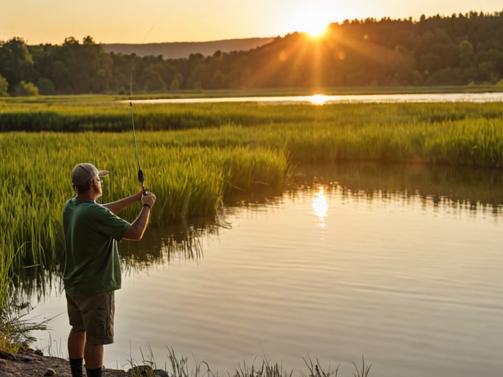 Bass-Fishing-With-Spincast-Reel-3