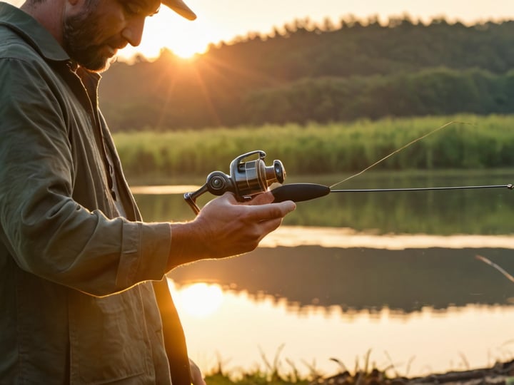 Bass-Fishing-With-Spincast-Reel-4
