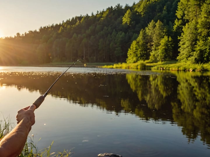 Bass-Fishing-With-Spincast-Reel-6