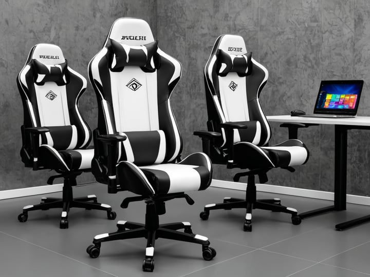 Black and White Gaming Chairs-4