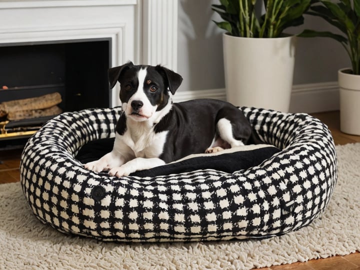 Black-And-White-Dog-Bed-3