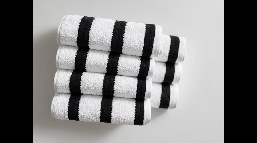 A curated selection of black and white striped towels, comparing designs, quality, and value to help you choose the perfect set.