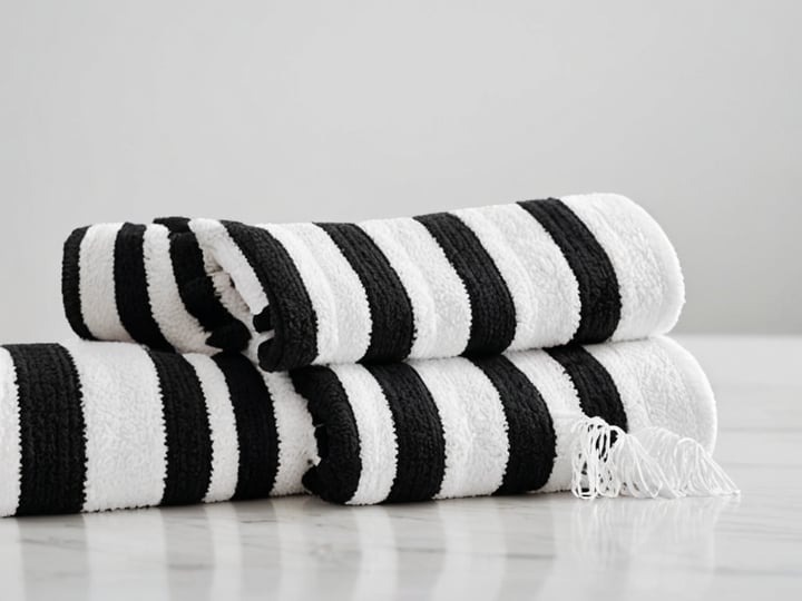 Black-And-White-Striped-Towels-3