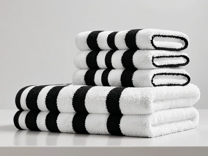 Black-And-White-Striped-Towels-5
