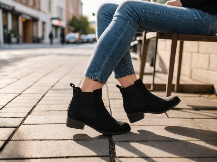 Black-Ankle-Boots-Low-Heel-5