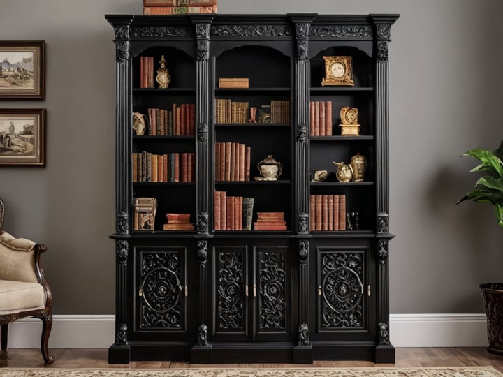Black-Bookcase-With-Doors-2