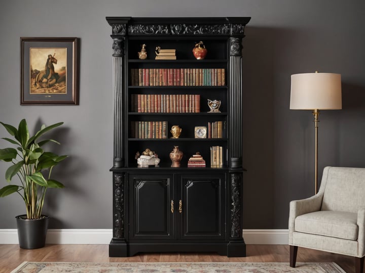 Black-Bookcase-With-Doors-4
