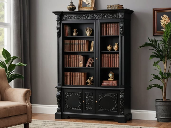 Black-Bookcase-With-Doors-6