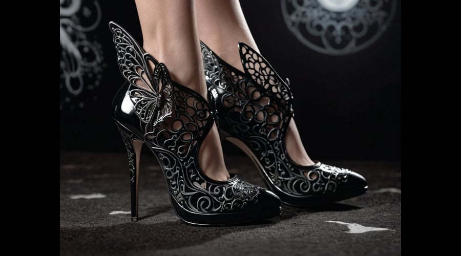 A comprehensive guide to black butterfly heels, showcasing unique designs and styles.