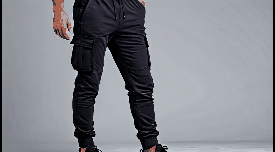 Black Cargo Joggers