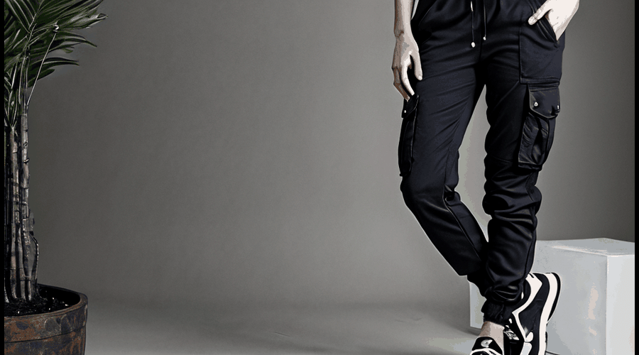 Black Cargo Joggers Womens