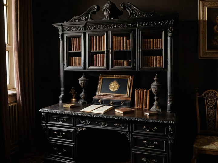 Black-Desk-With-Hutch-5
