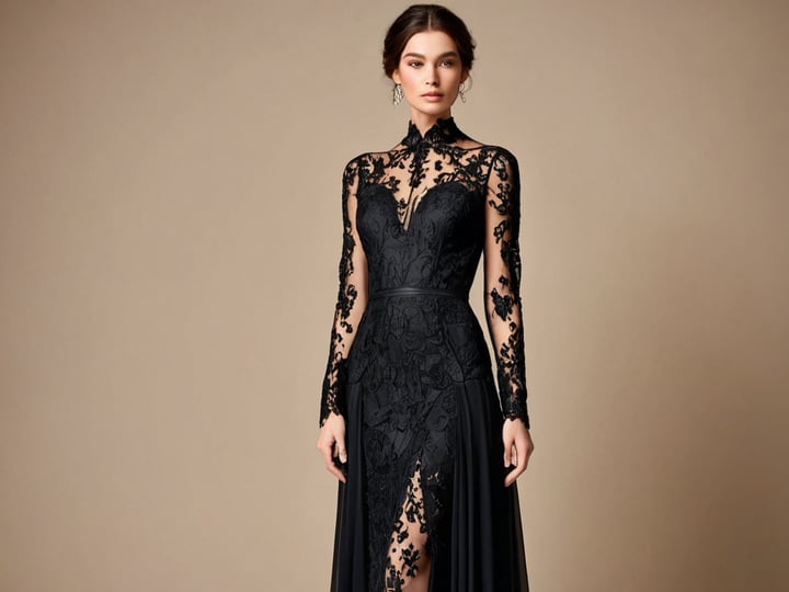 Black-Lace-Dress-With-Sleeves-4