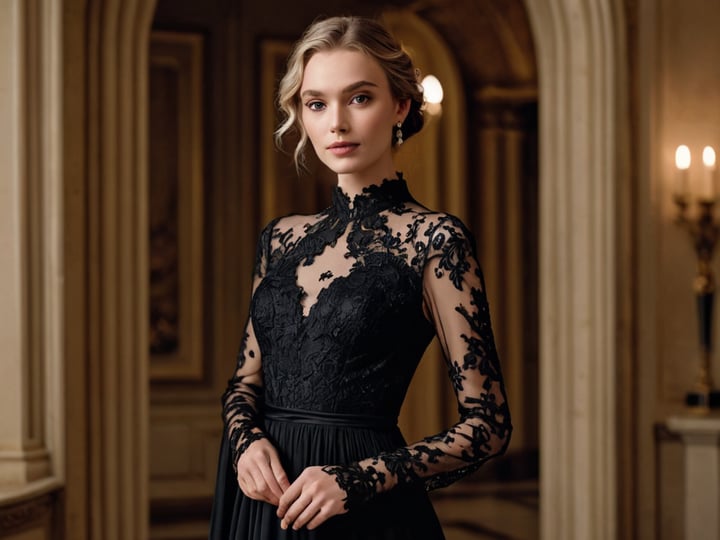 Black-Lace-Dress-With-Sleeves-6