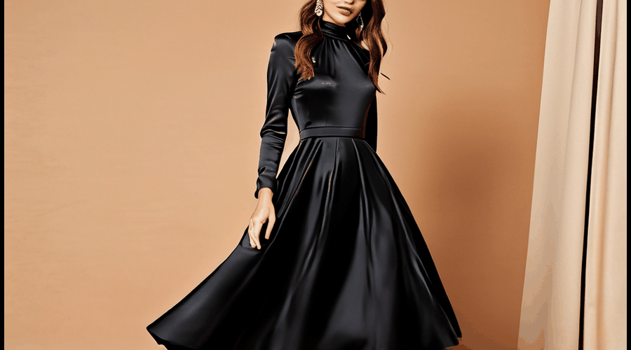 Black Long Sleeve Midi Dresses