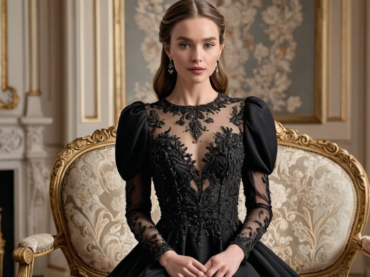 Black-Puff-Sleeve-Dress-2
