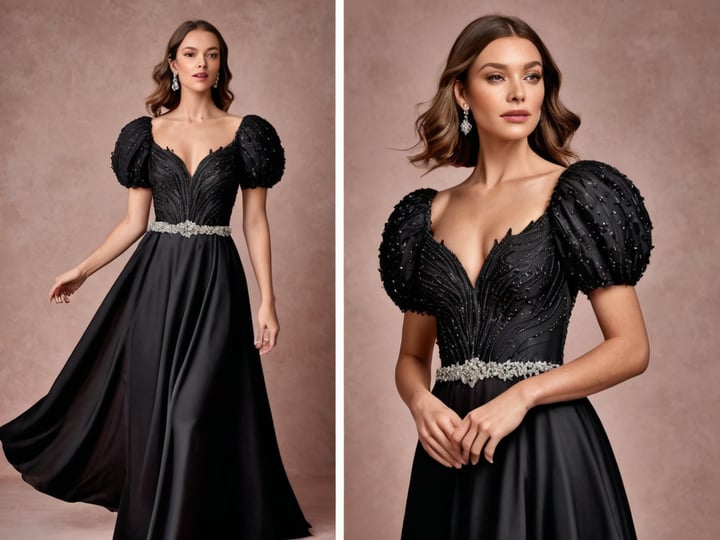 Black-Puff-Sleeve-Dress-4