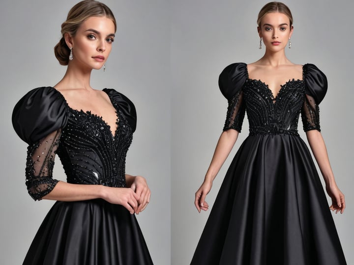 Black-Puff-Sleeve-Dress-5