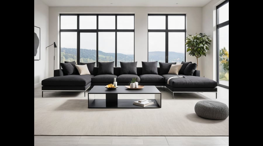 Find the perfect black sectional couch for your living room with our expert reviews of the most comfortable and stylish options available today.