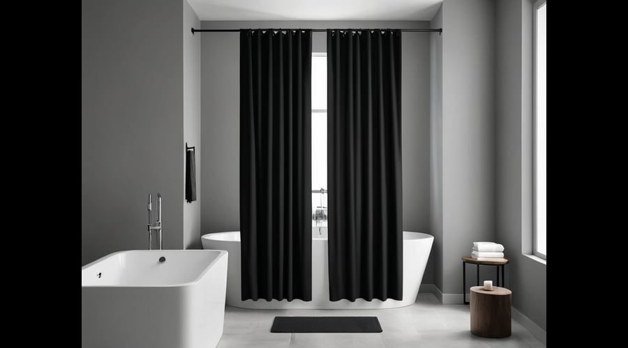 This article showcases a versatile collection of black shower curtains, offering stylish and functional options to enhance your bathroom space while providing durability and privacy.