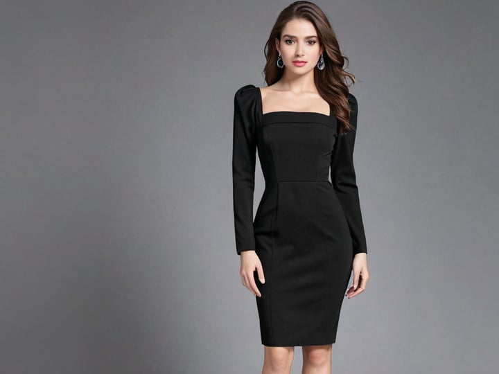 Black-Square-Neck-Dresses-3