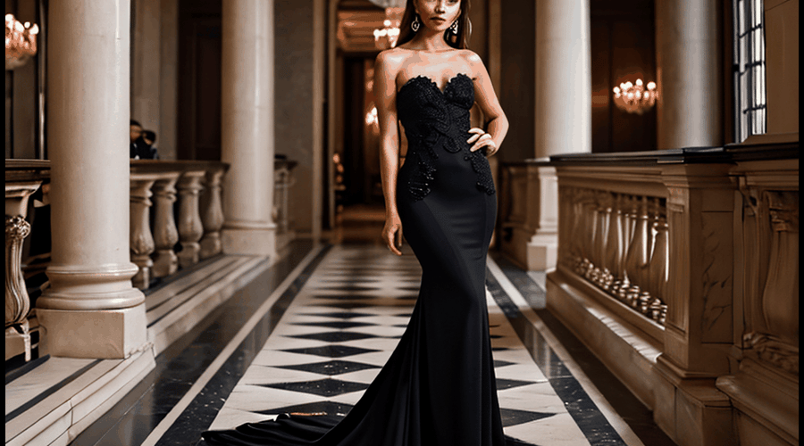 Black Strapless Prom Dresses