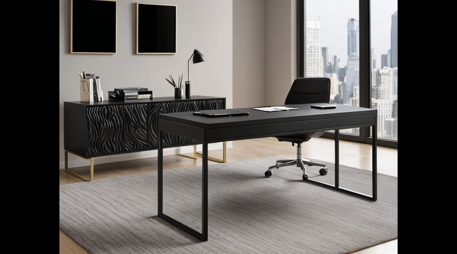 Our comprehensive roundup of black writing desks examines the most stylish and functional options available, featuring detailed construction information and comparison of key specifications.