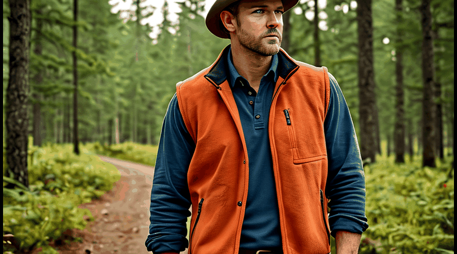 Our Blaze Orange Fleece Vests combine safety visibility with warmth, featuring reflective accents and water-resistant construction for outdoor and work activities.