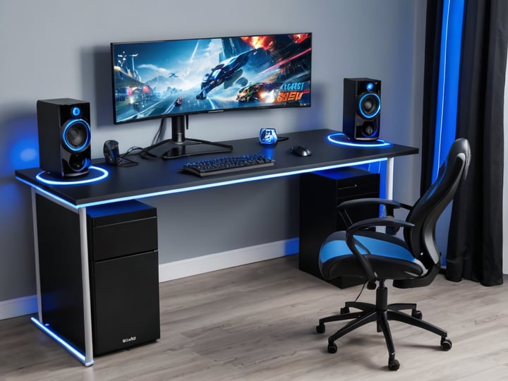 Blue Gaming Desks-3