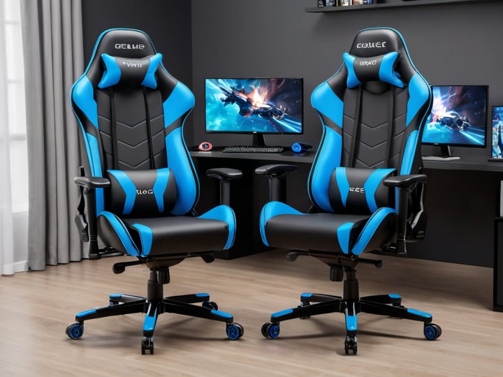 Blue and Black Gaming Chairs-3