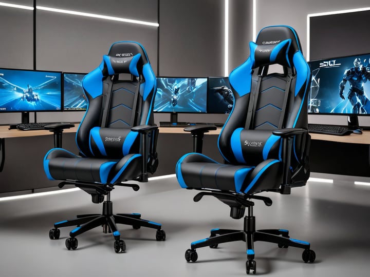 Blue and Black Gaming Chairs-4