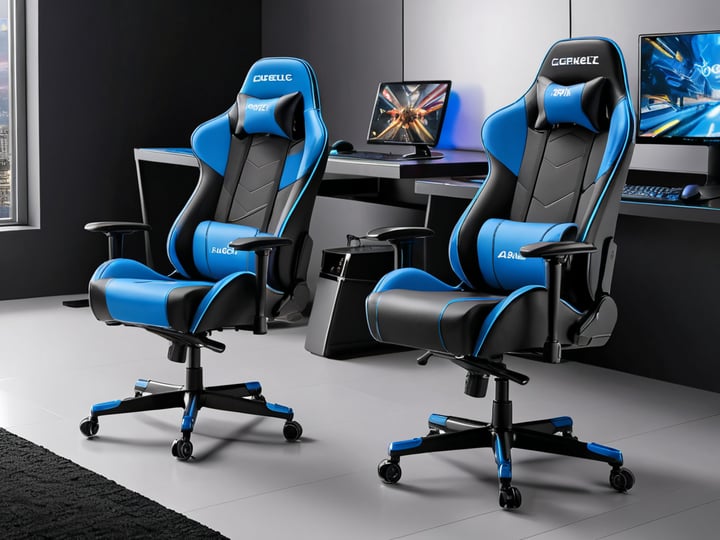 Blue and Black Gaming Chairs-5