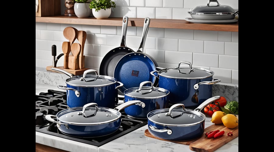 Kitchen Sizzle: 50 Stunning Blue Granite Cookware Sets for Elegant Cooking