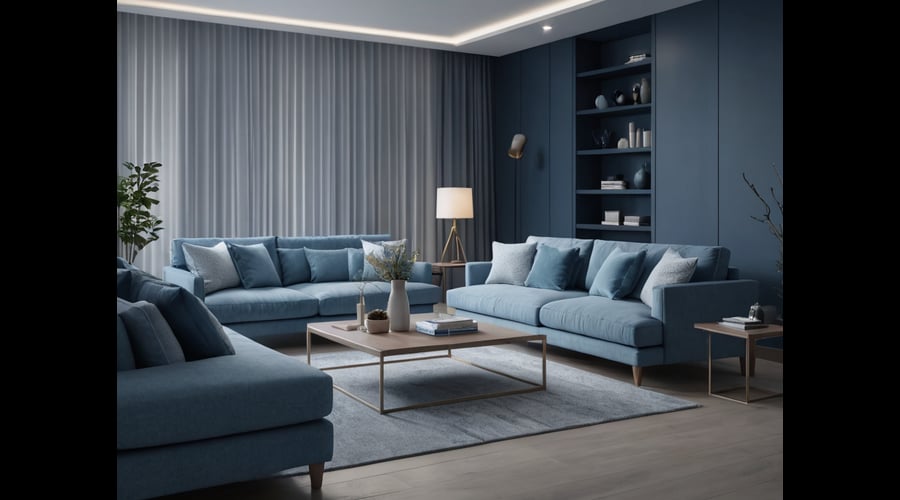 Explore a curated selection of blue living room furniture pieces that enhance your home's ambiance, from sofas and armchairs to accent pieces and beyond.