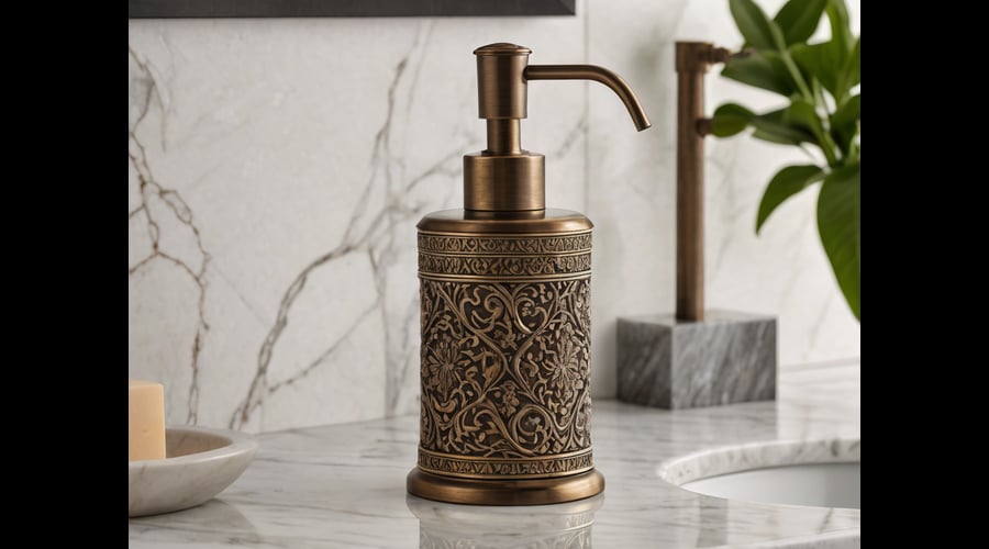 Discover a selection of luxurious bronze soap dispensers, featuring elegant designs and superior functionality to elevate your bathroom experience.