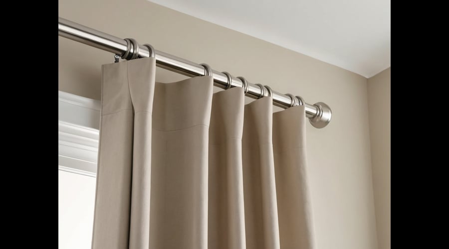 Explore a collection of top-rated brushed nickel curtain rods that perfectly complement your home decor, enhancing the style and functionality of your window treatments.