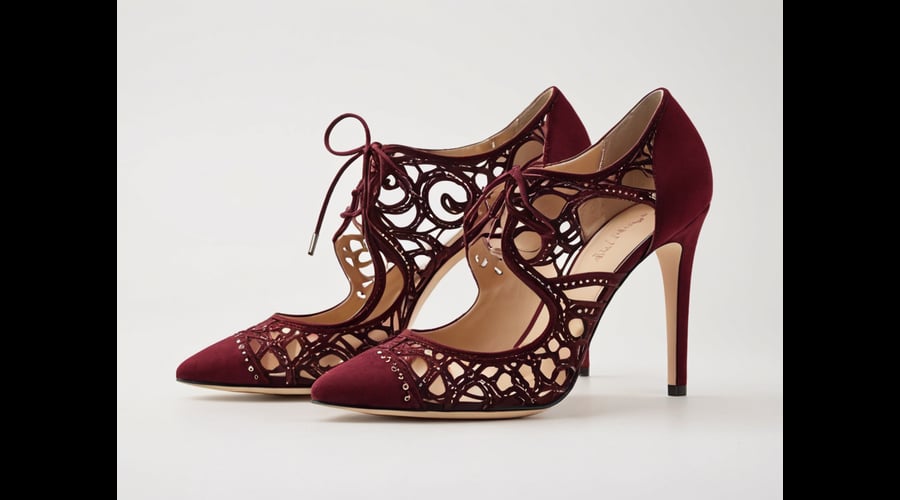 A curated selection of elegant burgundy lace up heels that combine timeless style with sophisticated detailing.