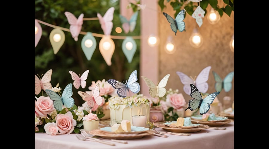 Explore a range of enchanting butterfly decorations, featuring stunning designs inspired by nature's beauty, perfect for adding a touch of elegance to your home or event.