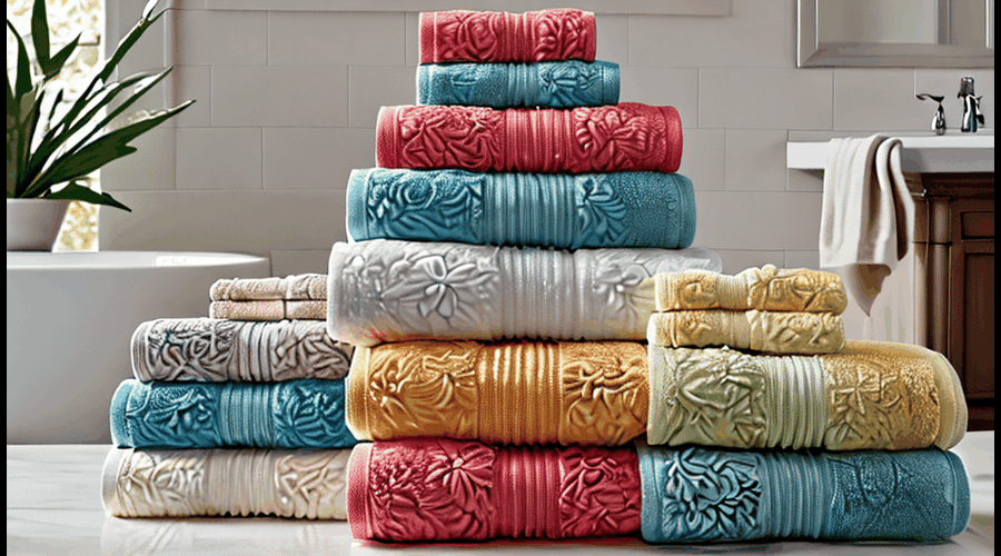 These irresistible towels will make you feel like royalty, with their plush softness and elegant designs that add a touch of sophistication to any bathroom. Perfect for wrapping yourself in after a hot shower, or displaying as a stylish decorative accent.