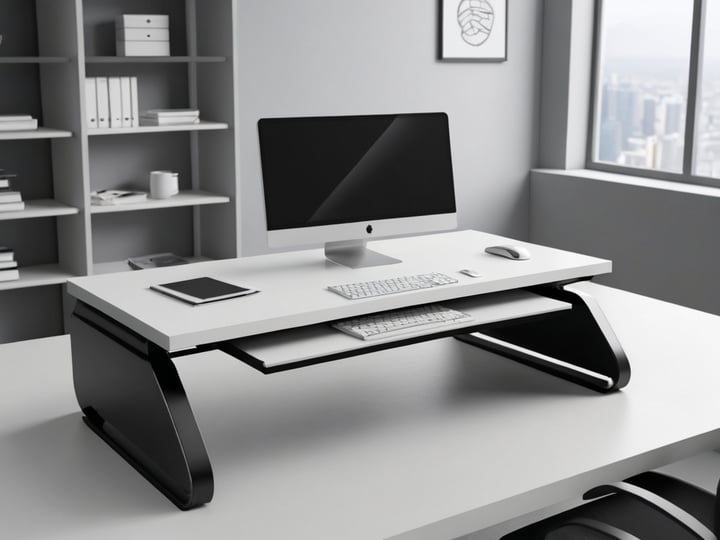 Computer-Desk-with-Keyboard-Tray-3