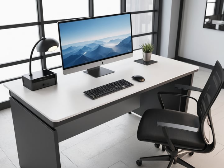 Computer-Desk-with-Keyboard-Tray-5