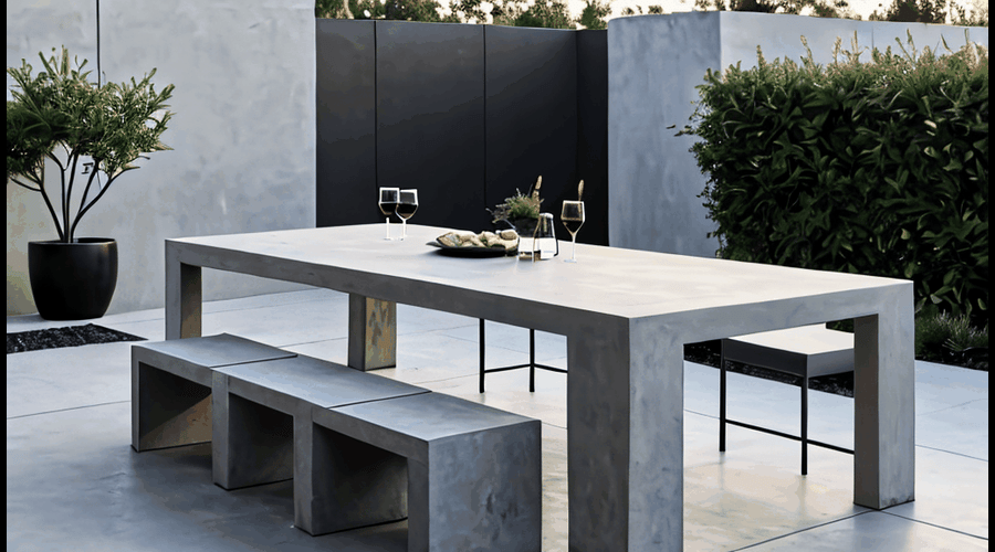 Discover the ultimate outdoor dining experience with our roundup of the best concrete patio tables, each offering durability, style, and versatility for all your patio needs.