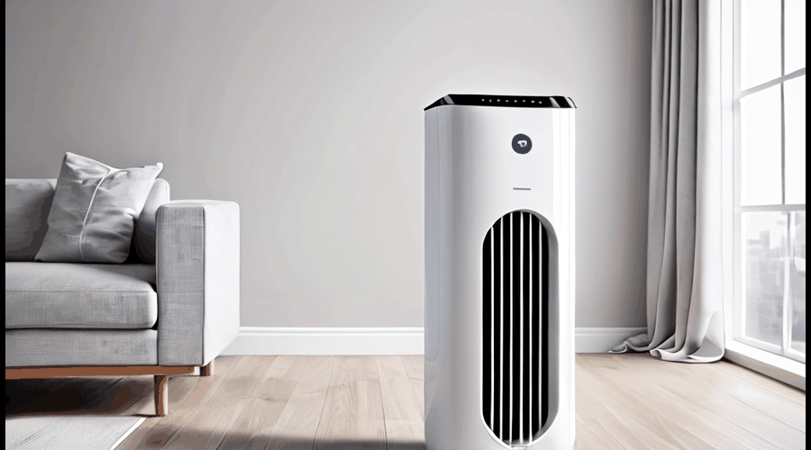 Our Cool Living air purifier effectively removes dust, pollen, and odors, while its compact design fits snugly in any room.