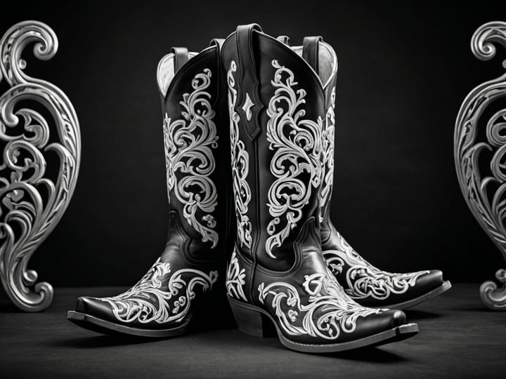 Cowboy-Boots-Black-And-White-4
