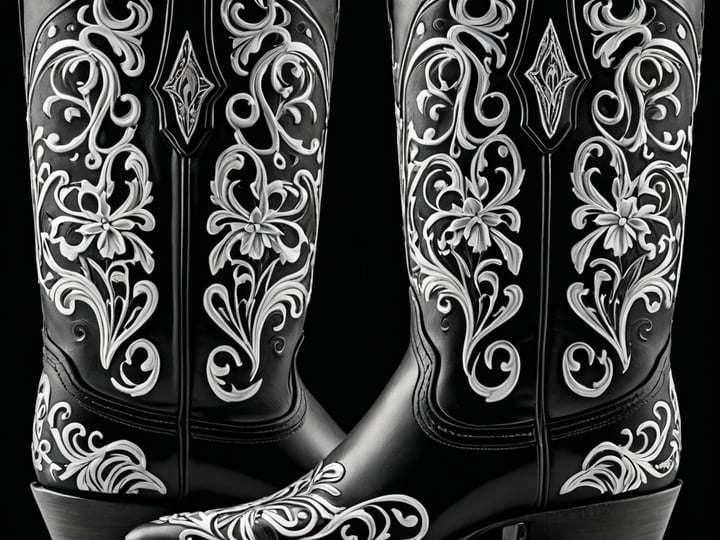 Cowboy-Boots-Black-And-White-5