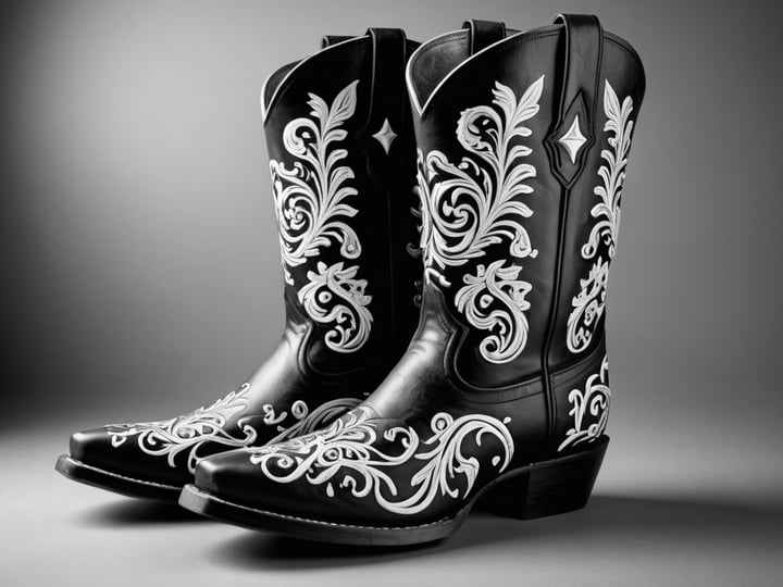 Cowboy-Boots-Black-And-White-6