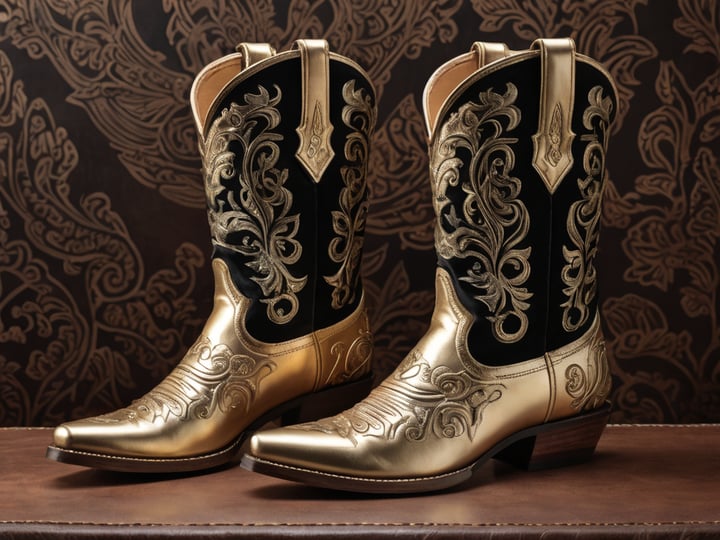 Cowboy-Boots-Gold-2