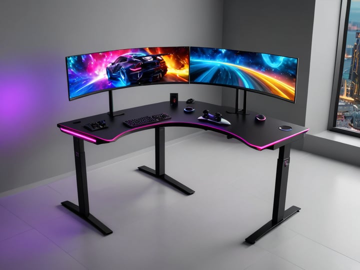 Curved Gaming Desks-3