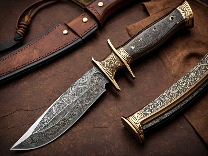 Damascus-Bowie-Knife-5