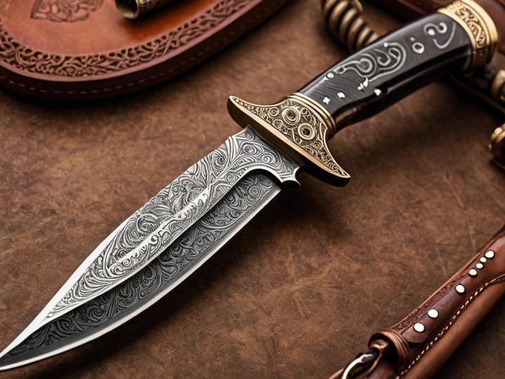 Damascus-Bowie-Knife-6
